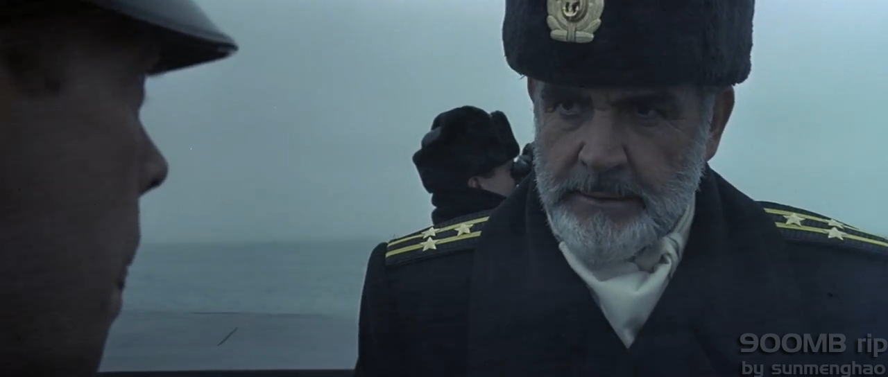 Russian submarine officer, played by Sean Connery, scowling