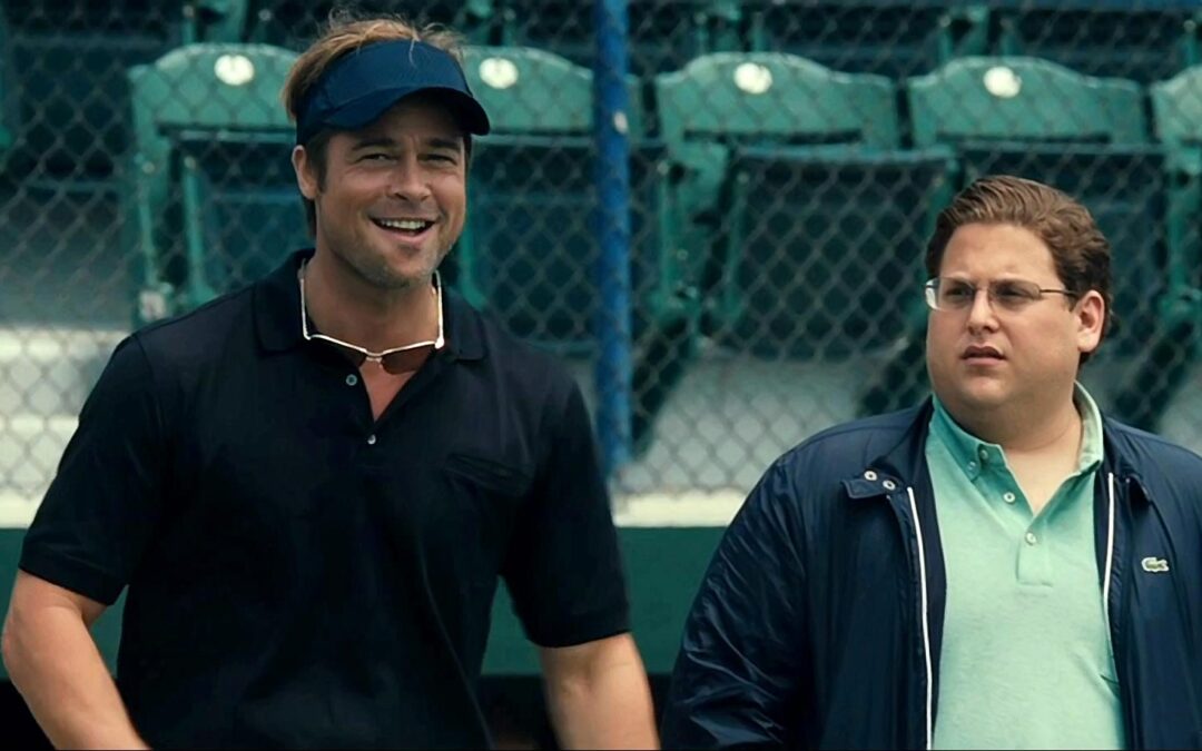 Brad Pitt and Jonah Hill from the movie Moneyball