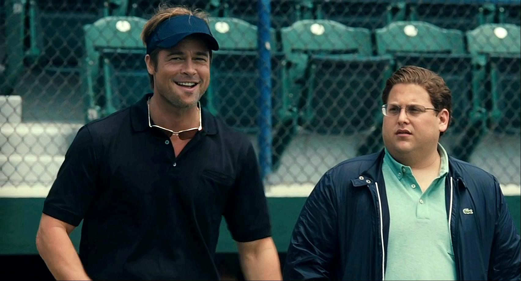 Brad Pitt and Jonah Hill from the movie Moneyball