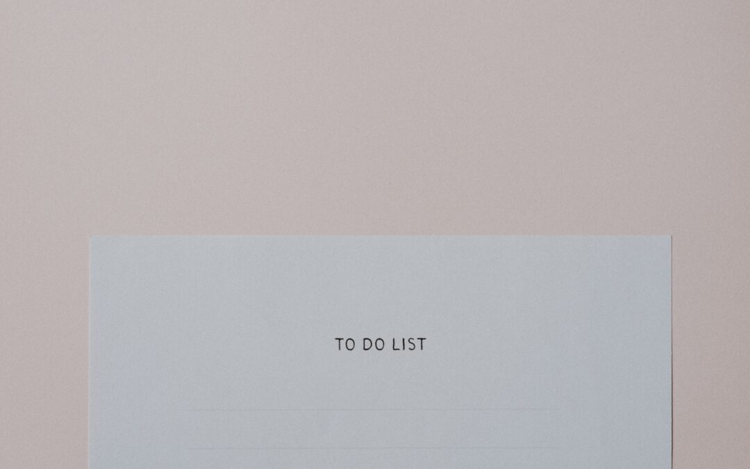 Piece of paper with "To Do List" across the top