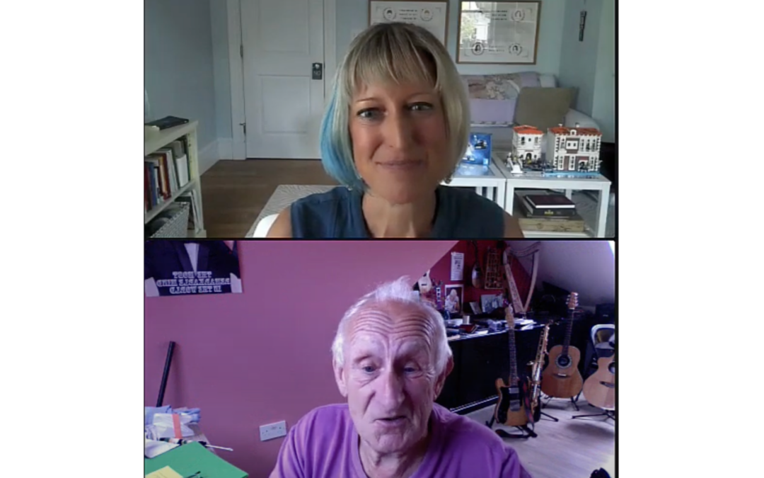 Photo of Prof. John Bessant and Robyn Bolton on a Zoom call