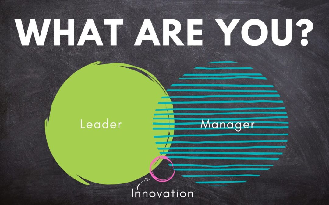 Venn Diagram of Leader, Manager, and Innovation