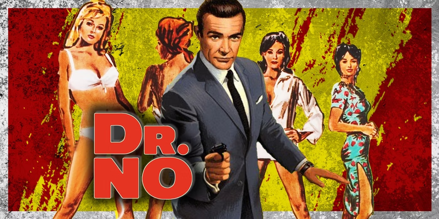 Dr. No movie poster with James Bond