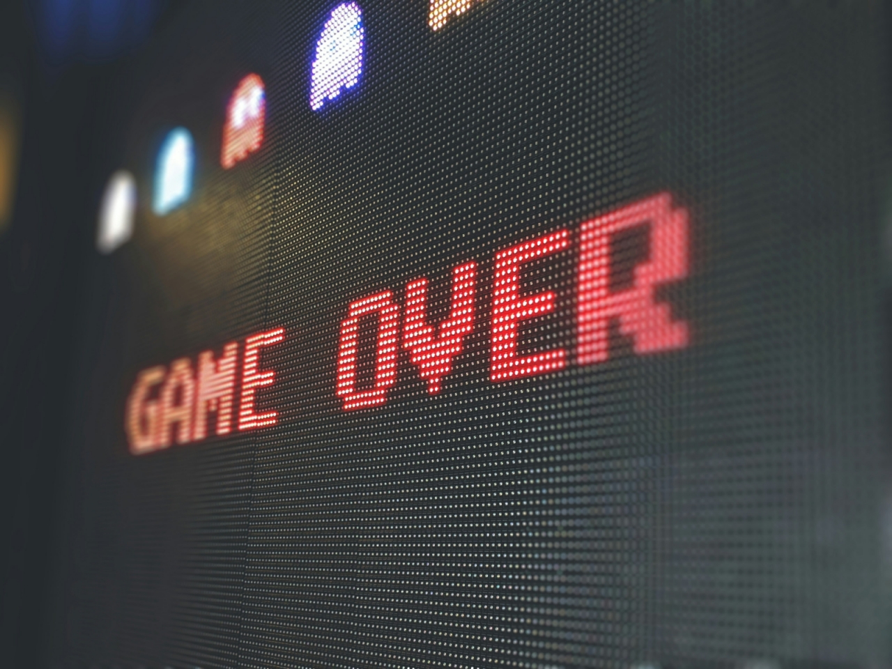 Game Over digital display